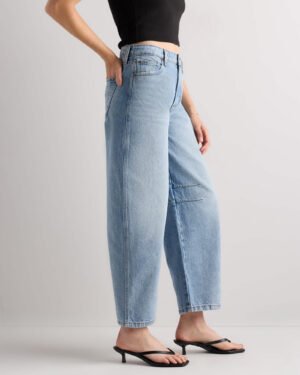 Rigid Darted Barrel Jeans