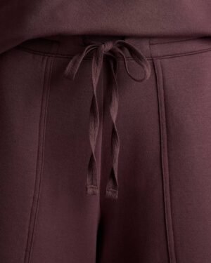 Soft Fleece Cropped Wide Leg Pants