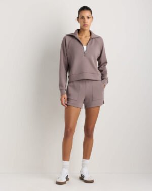 Soft-Knit Half Zip Sweatshirt