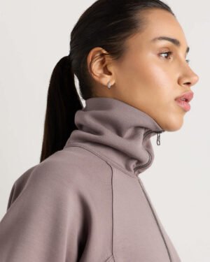 Soft-Knit Half Zip Sweatshirt