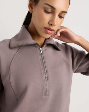 Soft-Knit Half Zip Sweatshirt