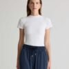 Stretch Cotton Jersey Fitted T-Shirt — Petite