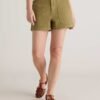 Stretch Cotton Twill Utility Short