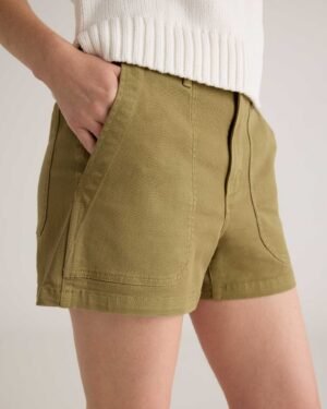 Stretch Cotton Twill Utility Short