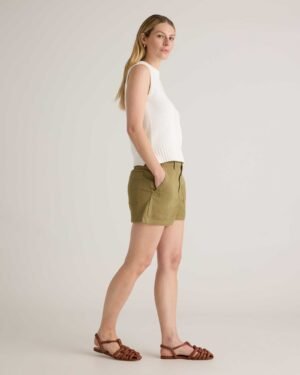 Stretch Cotton Twill Utility Short