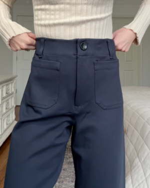 Stretch Ponte Cropped Wide Leg - 24" — Petite