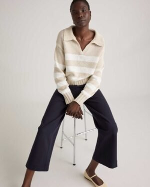 Stretch Ponte Cropped Wide Leg - 24