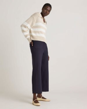 Stretch Ponte Cropped Wide Leg - 24