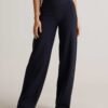 Stretch Ponte Wide Leg Pants