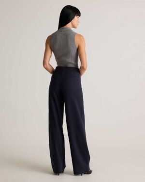 Stretch Ponte Wide Leg Pants