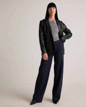 Stretch Ponte Wide Leg Pants