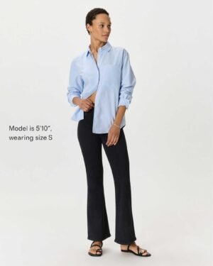 Stretch Pull-On Flare Jeans