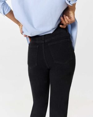 Stretch Pull-On Flare Jeans