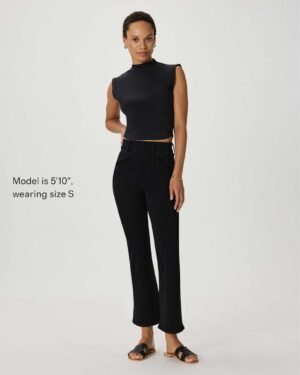 Stretch Pull-On Kick Flare Jeans