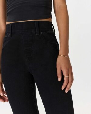 Stretch Pull-On Kick Flare Jeans