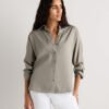 Vintage Wash Lyocell Dolman Long Sleeve Shirt