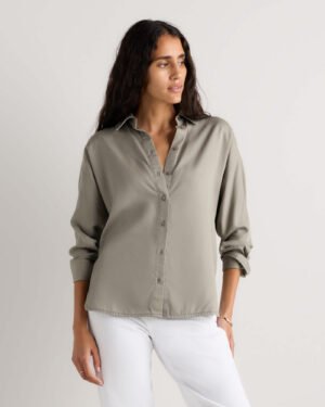 Vintage Wash Lyocell Dolman Long Sleeve Shirt