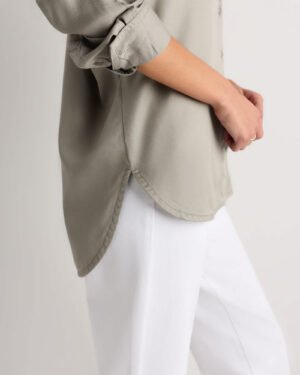 Vintage Wash Lyocell Dolman Long Sleeve Shirt