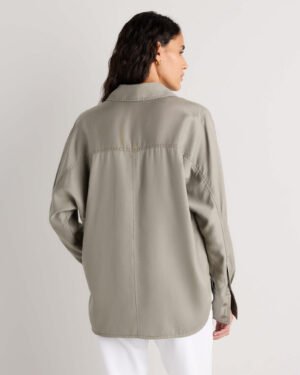 Vintage Wash Lyocell Dolman Long Sleeve Shirt