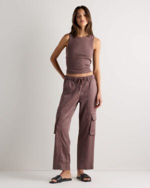 Vintage Wash Lyocell Drawstring Cargo Pants