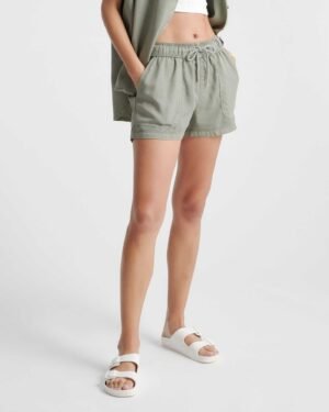 Vintage Wash Lyocell Utility Short