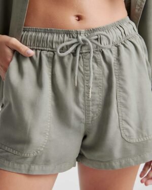 Vintage Wash Lyocell Utility Short