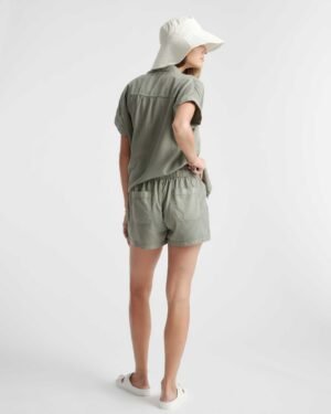 Vintage Wash Lyocell Utility Short